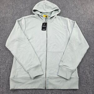 Allbirds Anytime Full Zip Hoodie Bark Grey Men's Size‎ M Organic Cotton Blend